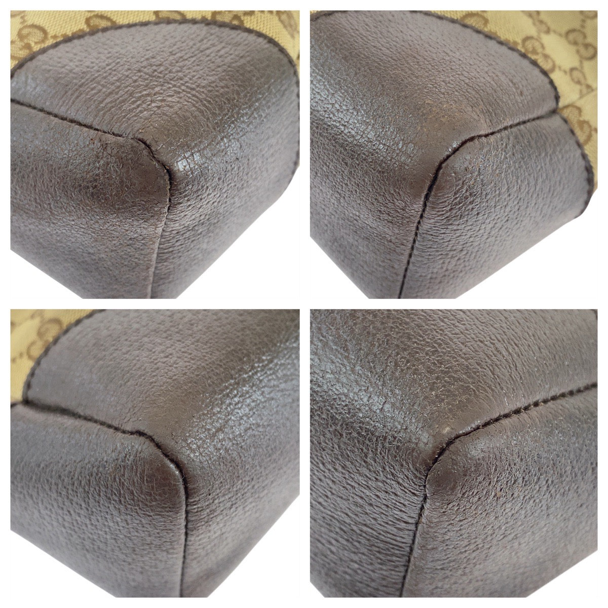 19639
GUCCI グッチ ベージュ ブラウン シルバー金具 GGキャンバス / レザー 114 273 ショルダーバッグ メッセンジャーバッグ レディース AB31
