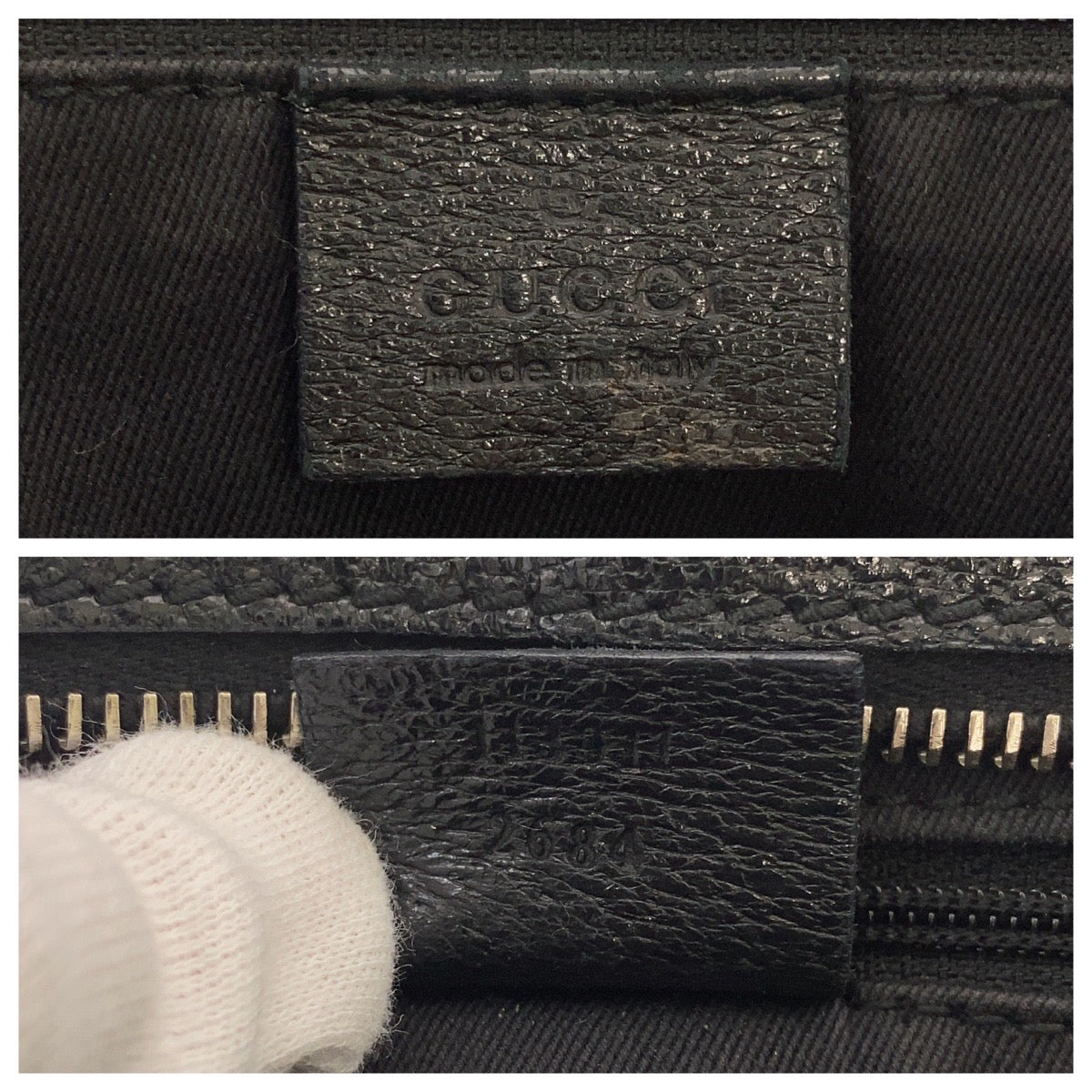 19640
GUCCI グッチ ブラック 黒 シルバー金具 GGキャンバス / レザー 113 011 トートバッグ ショルダーバッグ レディース AB31