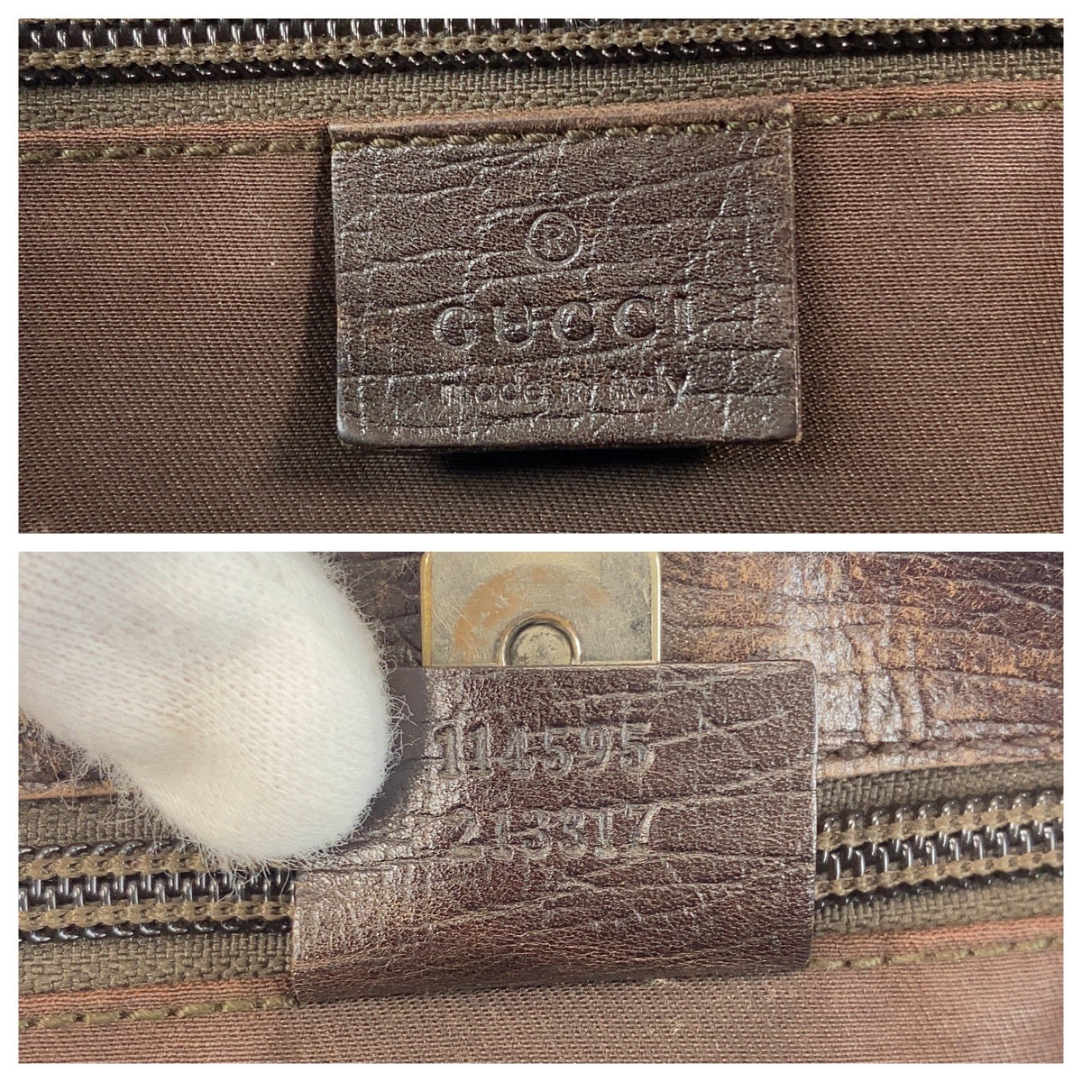 19641
GUCCI グッチ ベージュ ブラウン シルバー金具 GGスプリームキャンバス / レザー 114595 トートバッグ ショルダーバッグ レディース AB31