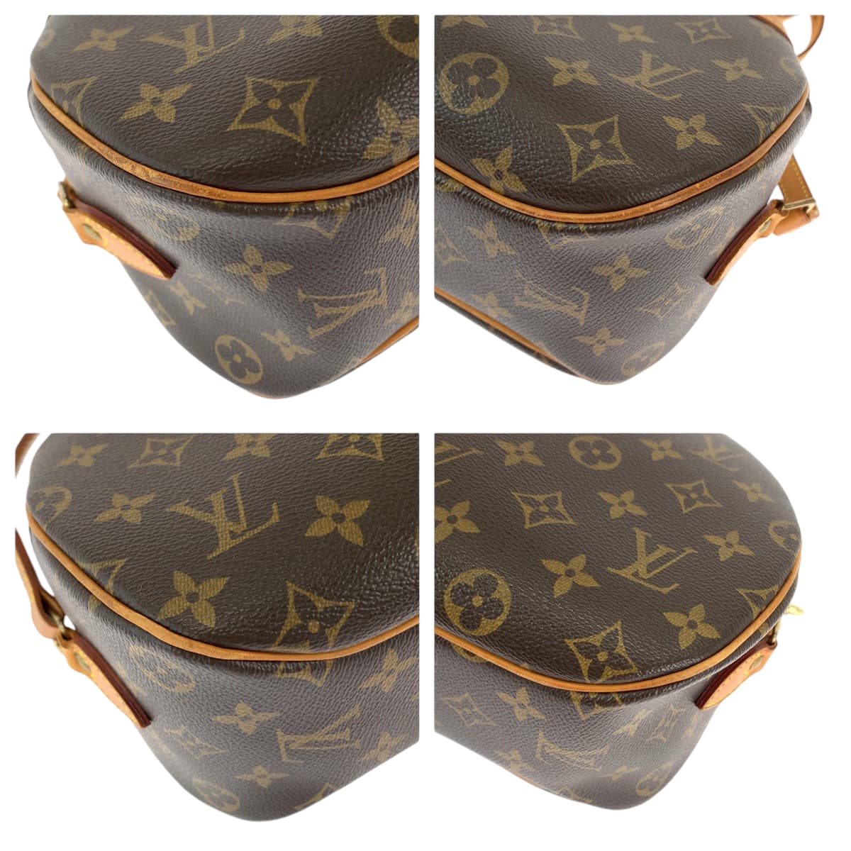 19644
LOUIS VUITTON ルイヴィトン モノグラム ブロワ ブラウン ゴールド金具 PVC M51221 ショルダーバッグ 斜め掛け ベタなし レディース AB52