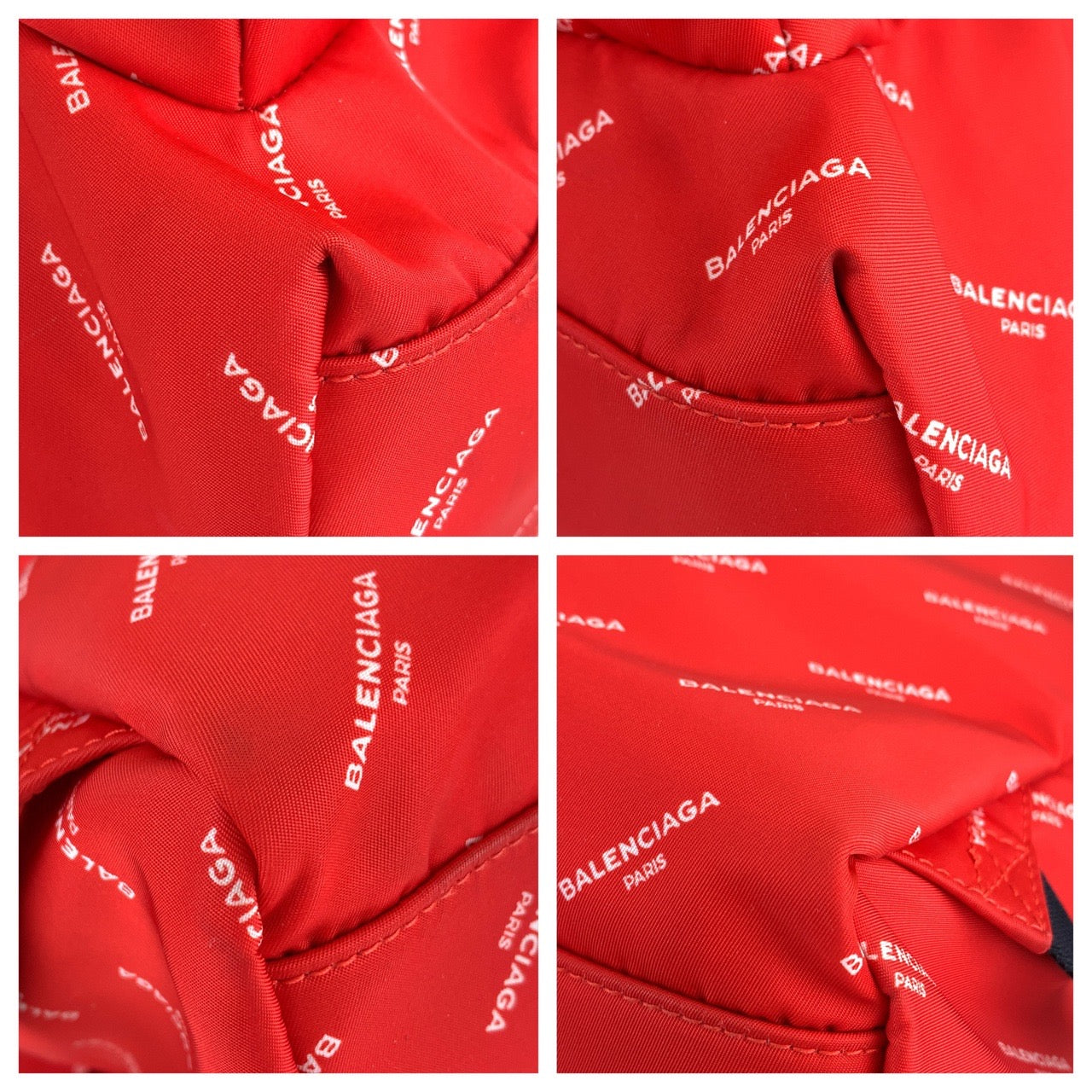 19645
BALENCIAGA バレンシアガ エクスプローラー レッド ブラック ナイロン バックパック リュックサック メンズ ABP