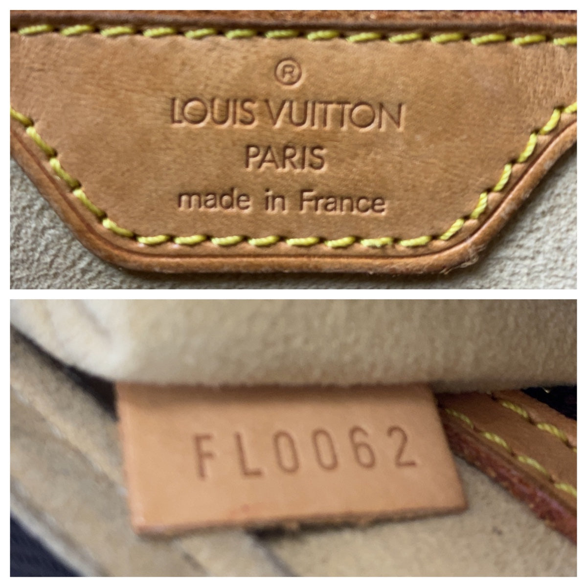 19647
LOUIS VUITTON ルイヴィトン モノグラム ルーピングMM ブラウン ゴールド金具 PVC / レザー M51146 ショルダーバッグ レディース AB
