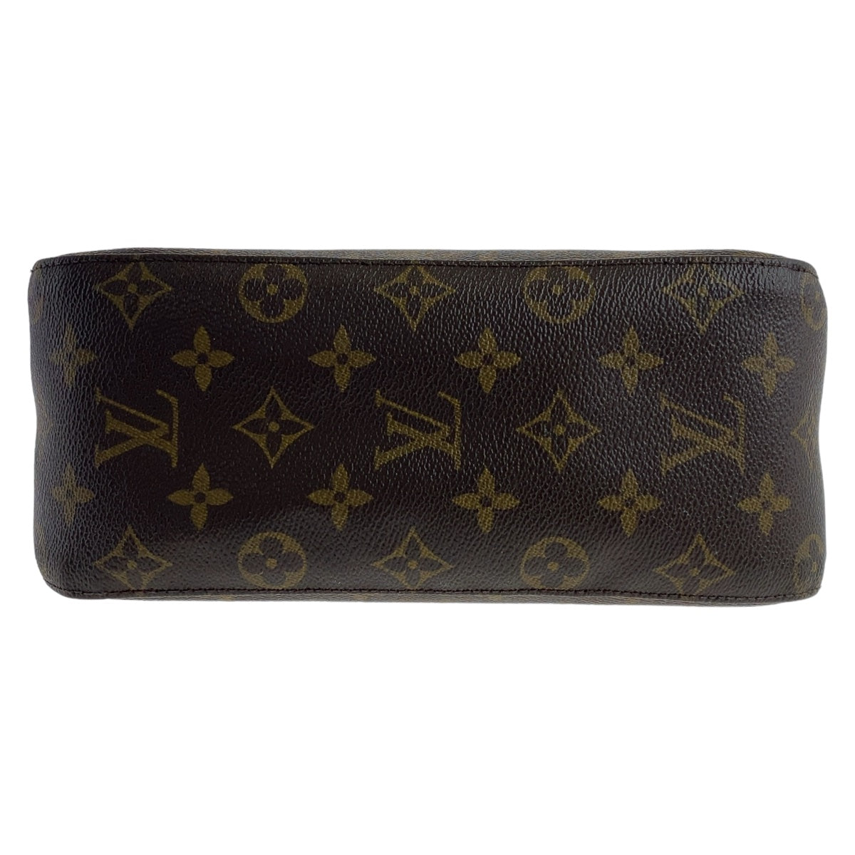 19647
LOUIS VUITTON ルイヴィトン モノグラム ルーピングMM ブラウン ゴールド金具 PVC / レザー M51146 ショルダーバッグ  レディース AB