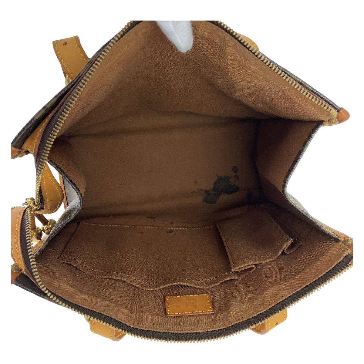 19651
LOUIS VUITTON ルイヴィトン ヴィンテージ モノグラム ポパンクール オ ブラウン ゴールド金具 PVC / レザー M40007 トートバッグ ハンドバッグ ショルダーバッグ  レディース AB