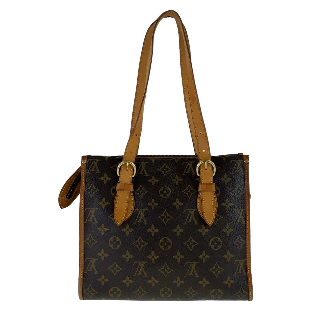 19651
LOUIS VUITTON ルイヴィトン ヴィンテージ モノグラム ポパンクール オ ブラウン ゴールド金具 PVC / レザー M40007 トートバッグ ハンドバッグ ショルダーバッグ  レディース AB