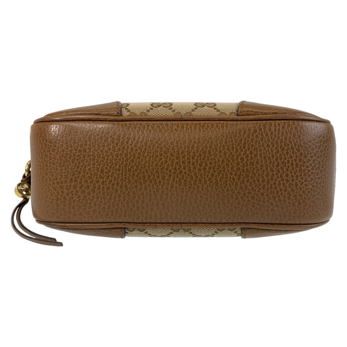 19659
GUCCI Brown Gold Hardware GG Canvas / Leather 449413 Crossbody Shoulder Bag Pochette Women's ABP58