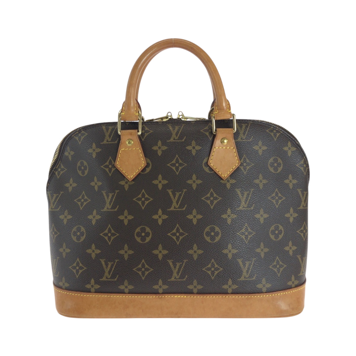 19660
LOUIS VUITTON ルイヴィトン ヴィンテージ モノグラム アルマ ブラウン ゴールド金具 PVC M51130 ハンドバッグ レディース AB45