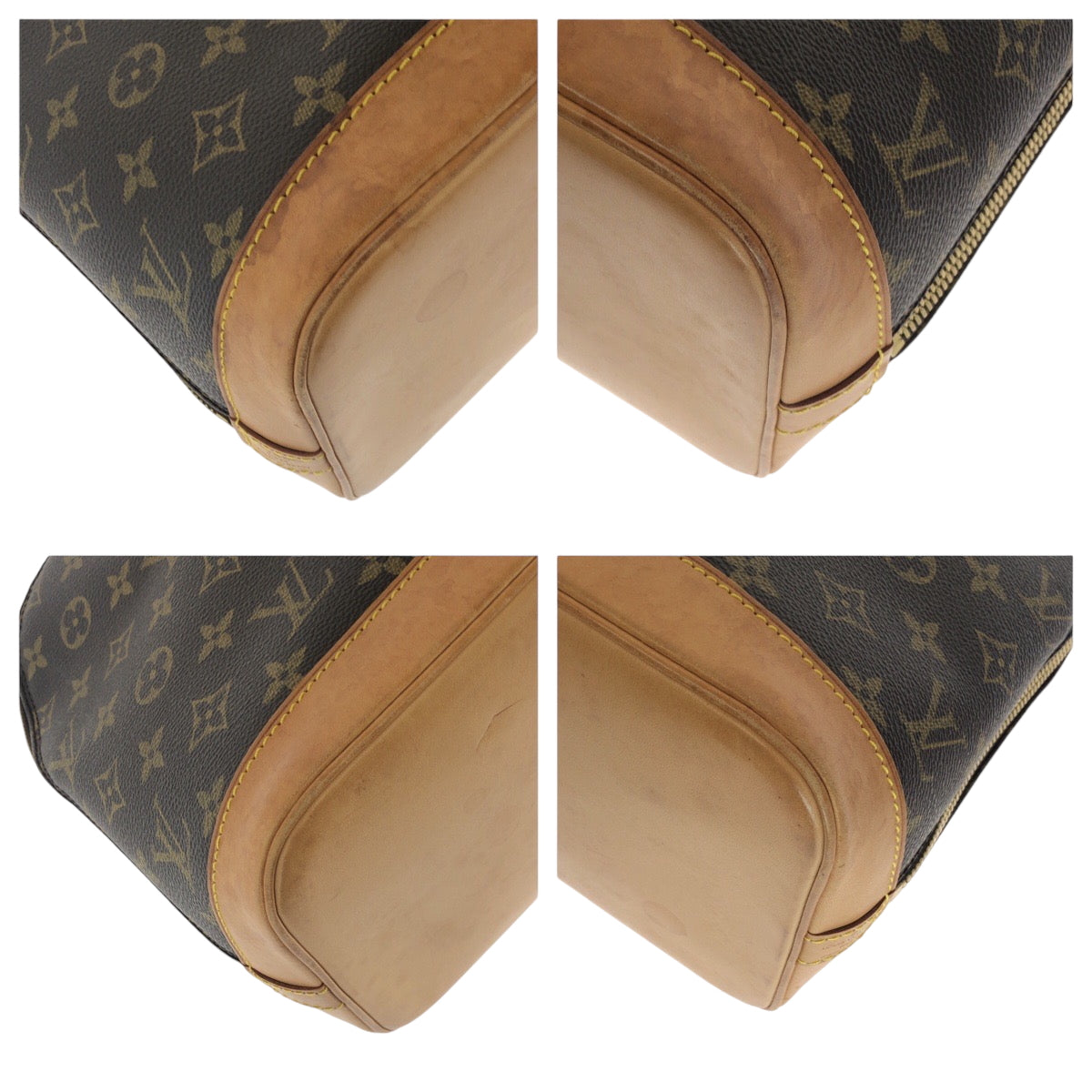 19660
LOUIS VUITTON ルイヴィトン ヴィンテージ モノグラム アルマ ブラウン ゴールド金具 PVC M51130 ハンドバッグ レディース AB45