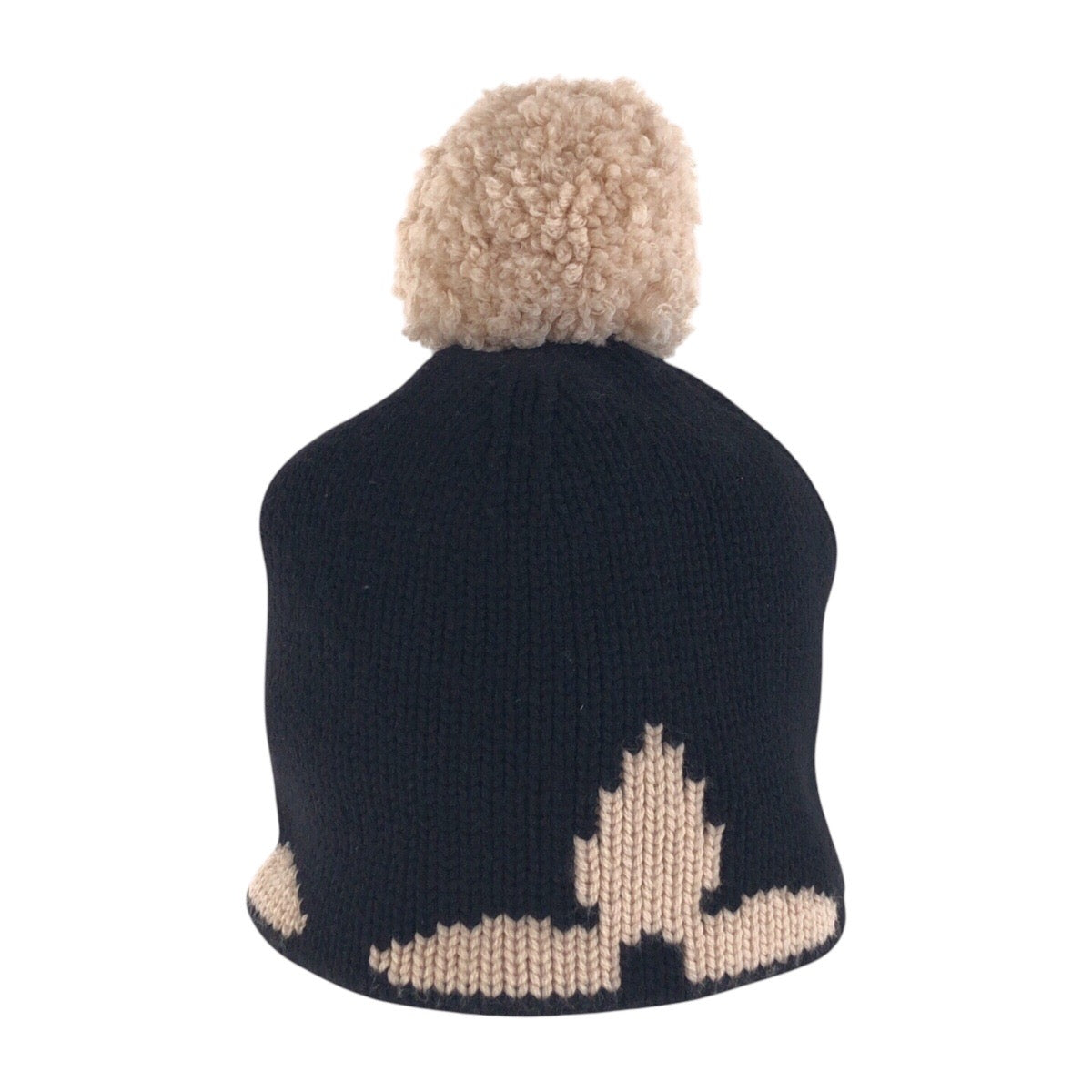 19666
LOUIS VUITTON ルイヴィトン ボネ モーニングラム ブラック 黒 ベージュ ウール M70840 ニット帽 男女兼用  レディース A