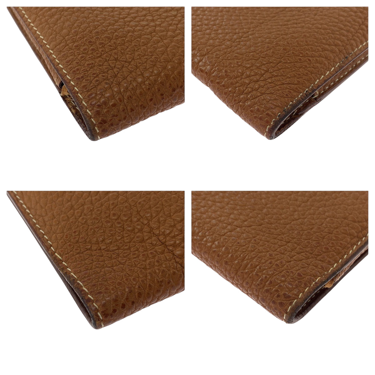 19668
HERMES エルメス ドゴンGM ゴールド ブラウン シルバー金具 トゴ 長財布 ロングウォレット L刻印  レディース AB