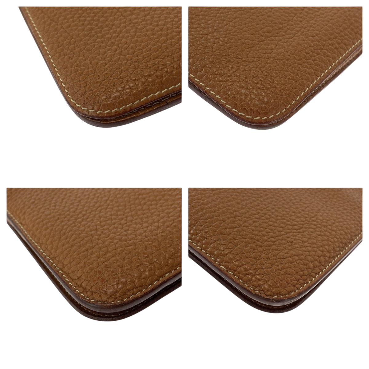 19668
HERMES エルメス ドゴンGM ゴールド ブラウン シルバー金具 トゴ 長財布 ロングウォレット L刻印 レディース AB45