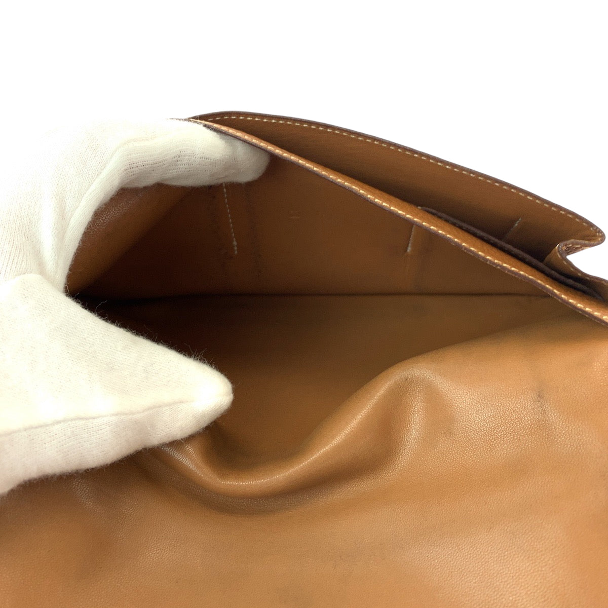 19668
HERMES エルメス ドゴンGM ゴールド ブラウン シルバー金具 トゴ 長財布 ロングウォレット L刻印 レディース AB45