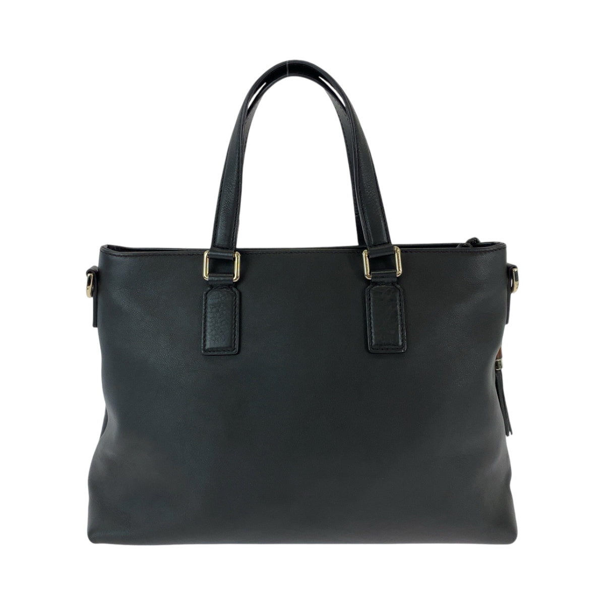 19670
GUCCI Bamboo Tassel Black Silver Hardware Leather 365346 Shoulder Bag Handbag 2way Women's ABP53