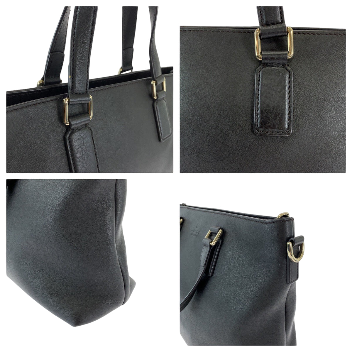 19670
GUCCI Bamboo Tassel Black Silver Hardware Leather 365346 Shoulder Bag Handbag 2way Women's ABP53
