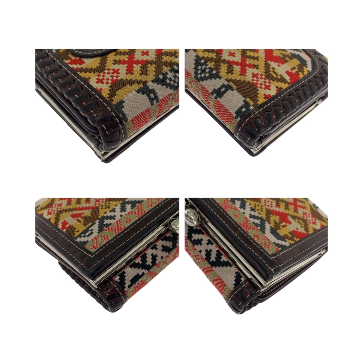 19679
Vivienne Westwood ヴィヴィアンウエストウッド 総柄 ブラウン マルチカラー シルバー金具 キャンバス 折財布 コンパクトウォレット  レディース ABP11