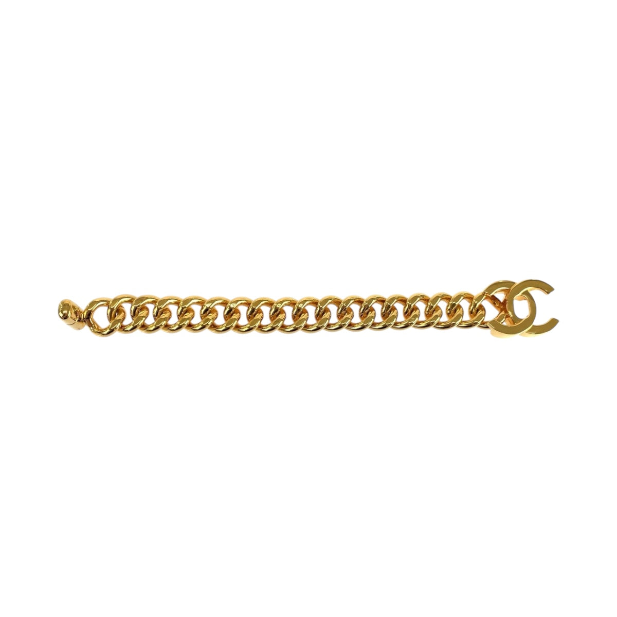 19684
CHANEL シャネル ヴィンテージ ココマーク ターンロック ゴールド メッキ ブレスレット 96P刻印  レディース SA150