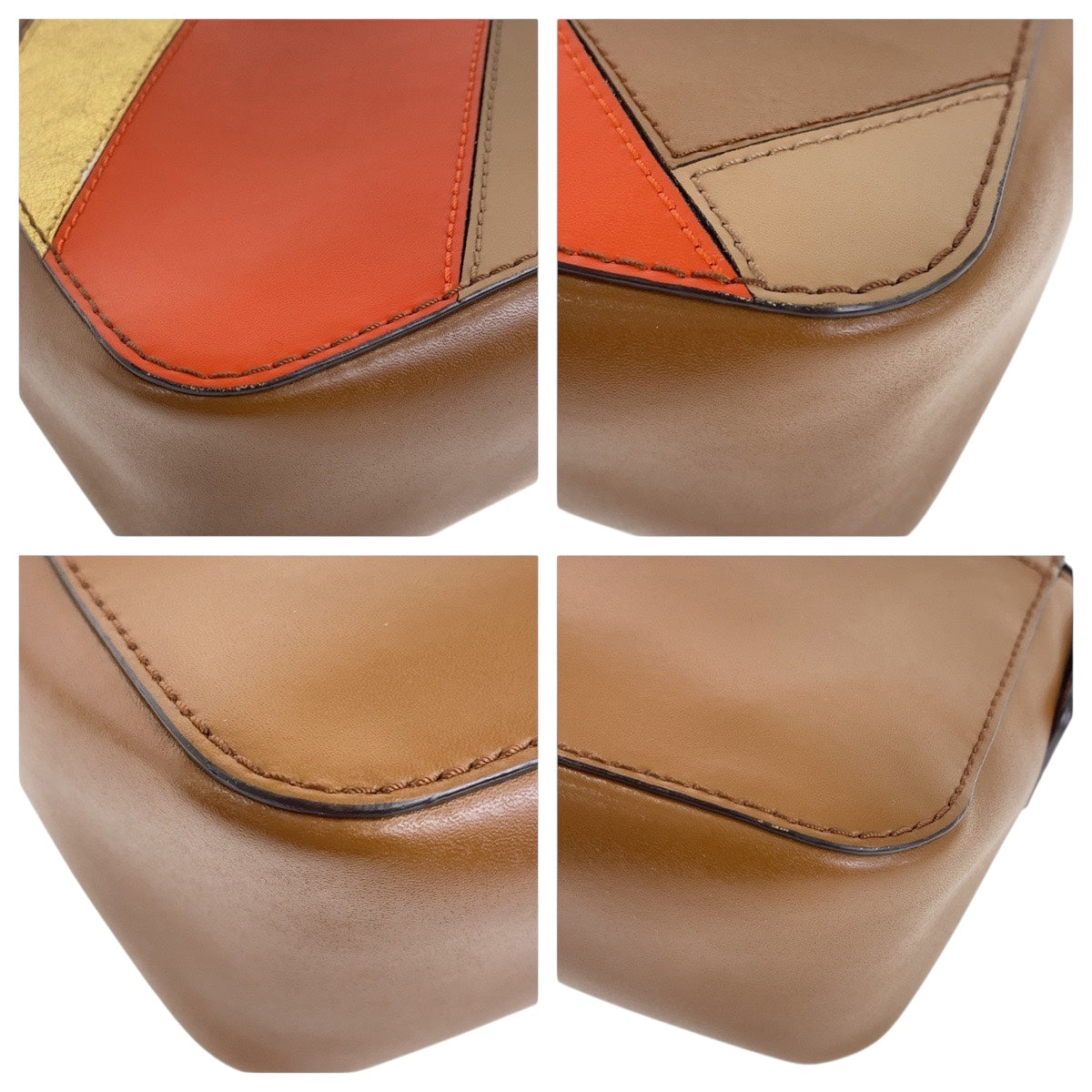19686
Michael Kors マイケルコース ブラウン マルチカラーゴールド金具 レザー ショルダーバッグ レディース A17