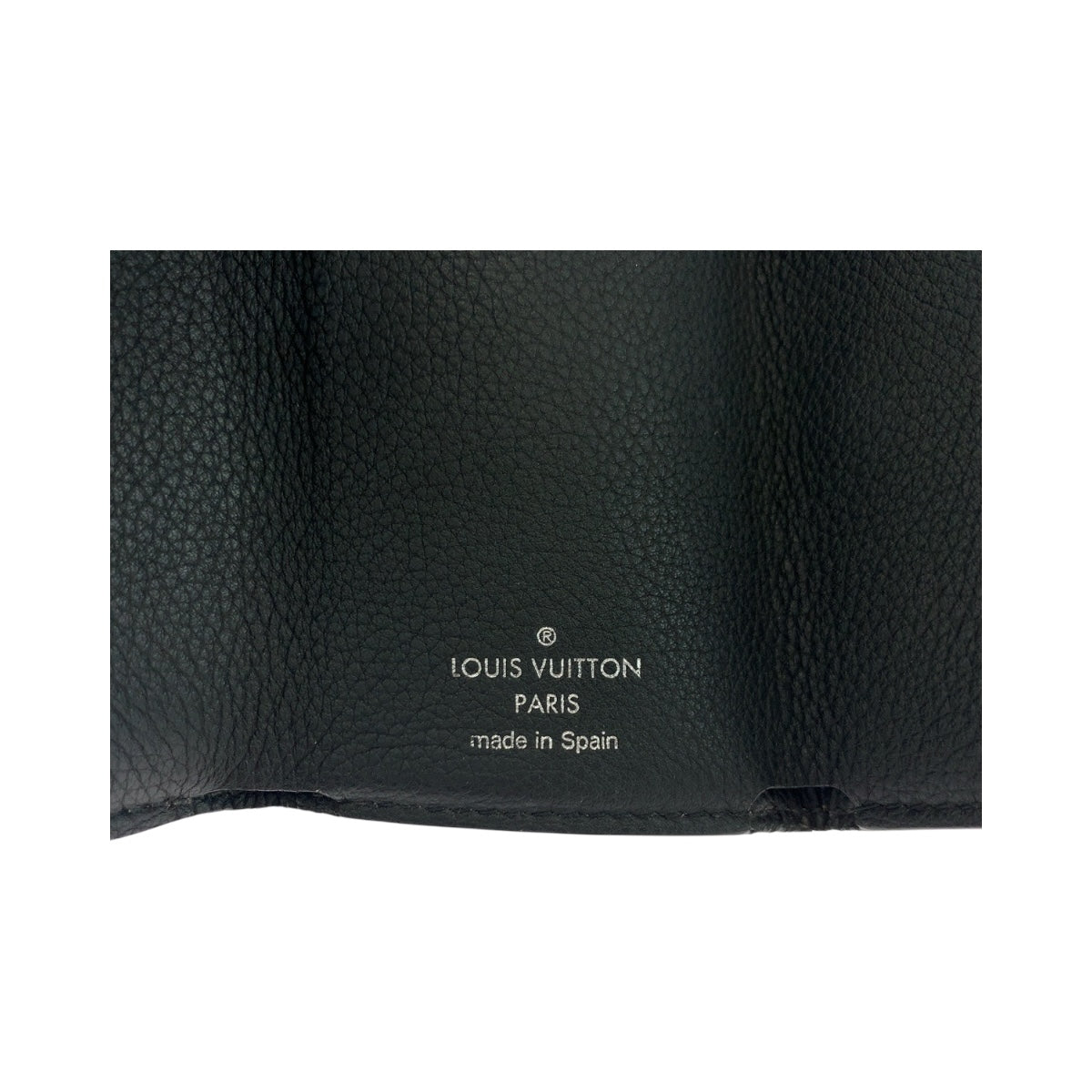 19689
LOUIS VUITTON ルイヴィトン ポルトフォイユ ロックミニ ブラック 黒 シルバー金具 レザー M63921 折財布 コンパクトウォレット  レディース ABP36