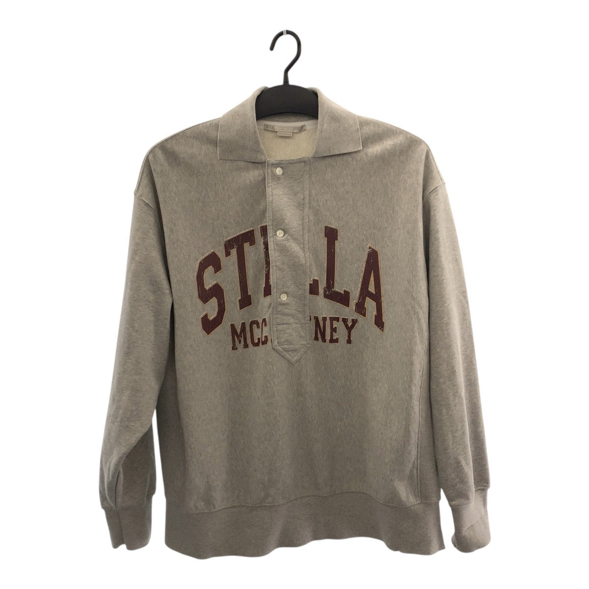 19700
Stella McCartney ステラマッカートニー プリントロゴ サイズS グレー レッド コットン ポロシャツ スウェットシャツ レディース A45