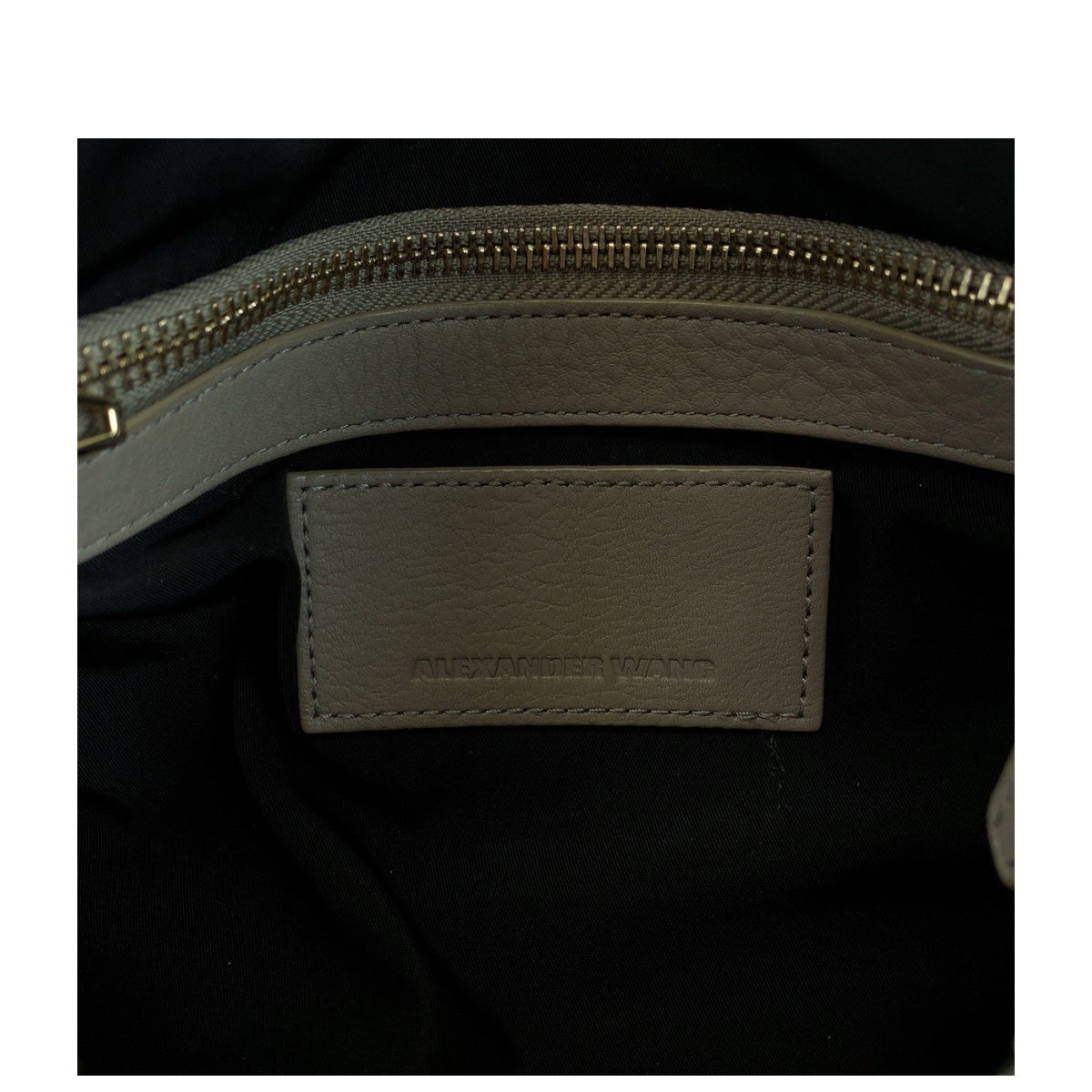 19702
Alexander Wang アレキサンダーワン ロッコ グレー シルバー金具 レザー ショルダーバッグ ハンドバッグ  レディース ABP15