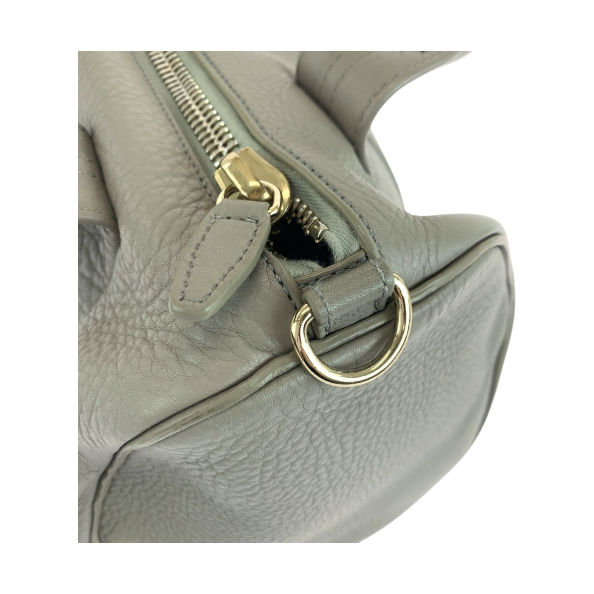 19702
Alexander Wang アレキサンダーワン ロッコ グレー シルバー金具 レザー ショルダーバッグ ハンドバッグ  レディース ABP15