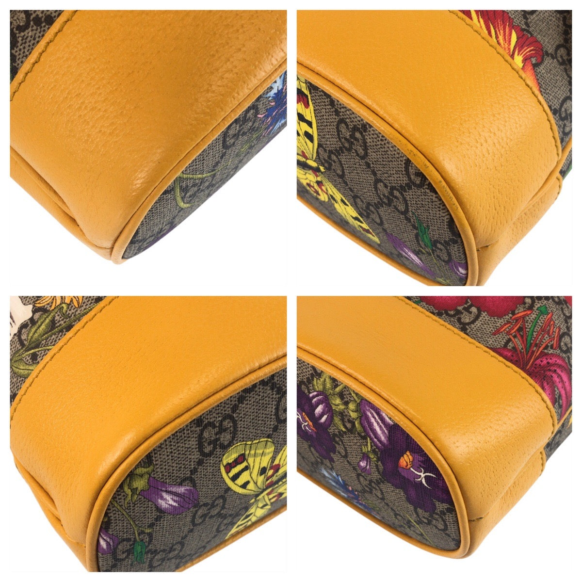 19703
GUCCI グッチ GGフローラ スモール　バケット ベージュ マスタード イエロー GGスプリームキャンバス 550621 ショルダーバッグ ハンドバッグ  レディース SA96