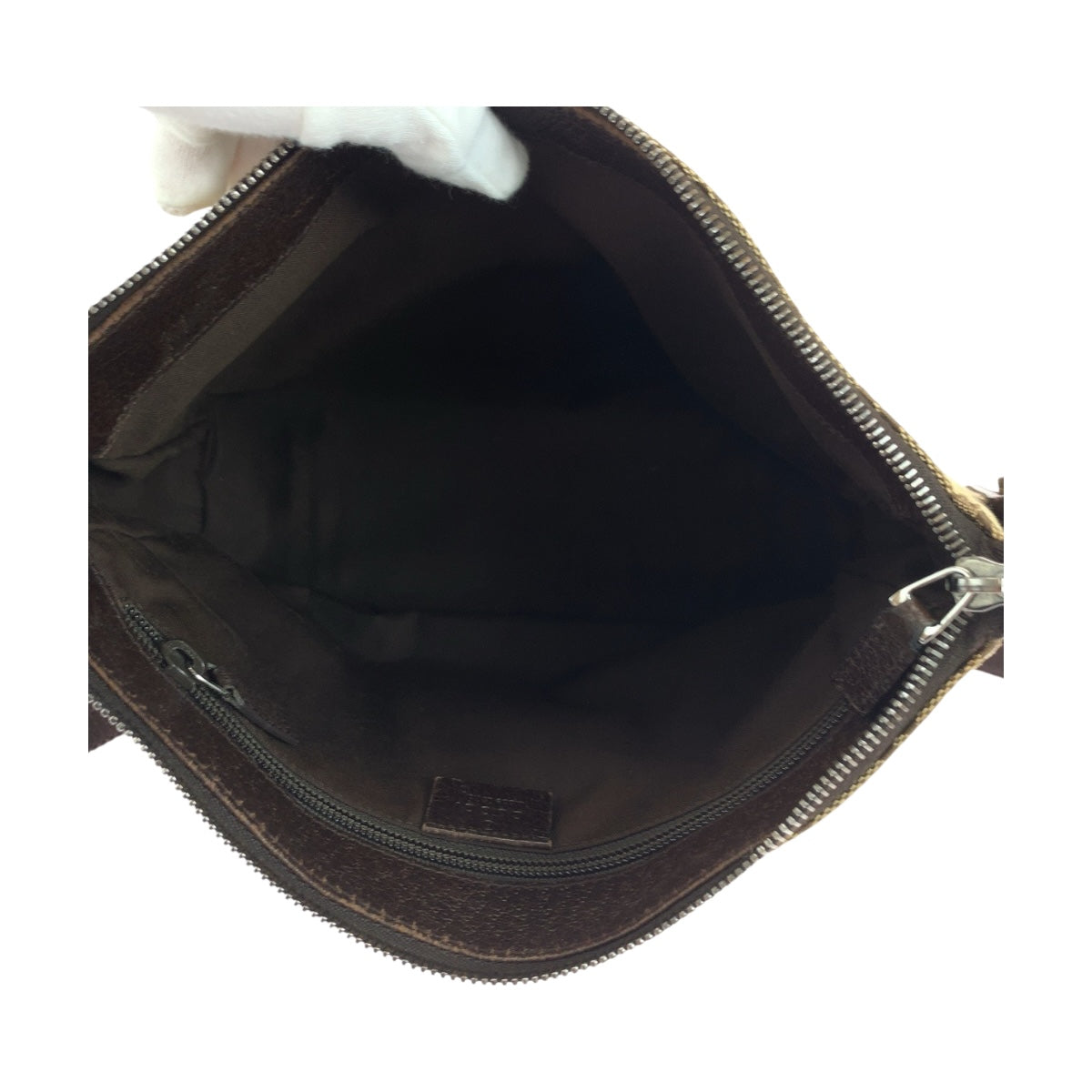 19708
GUCCI グッチ ベージュ ブラウン シルバー金具 GGキャンバス 114273 ショルダーバッグ メッセンジャーバッグ レディース ABP34