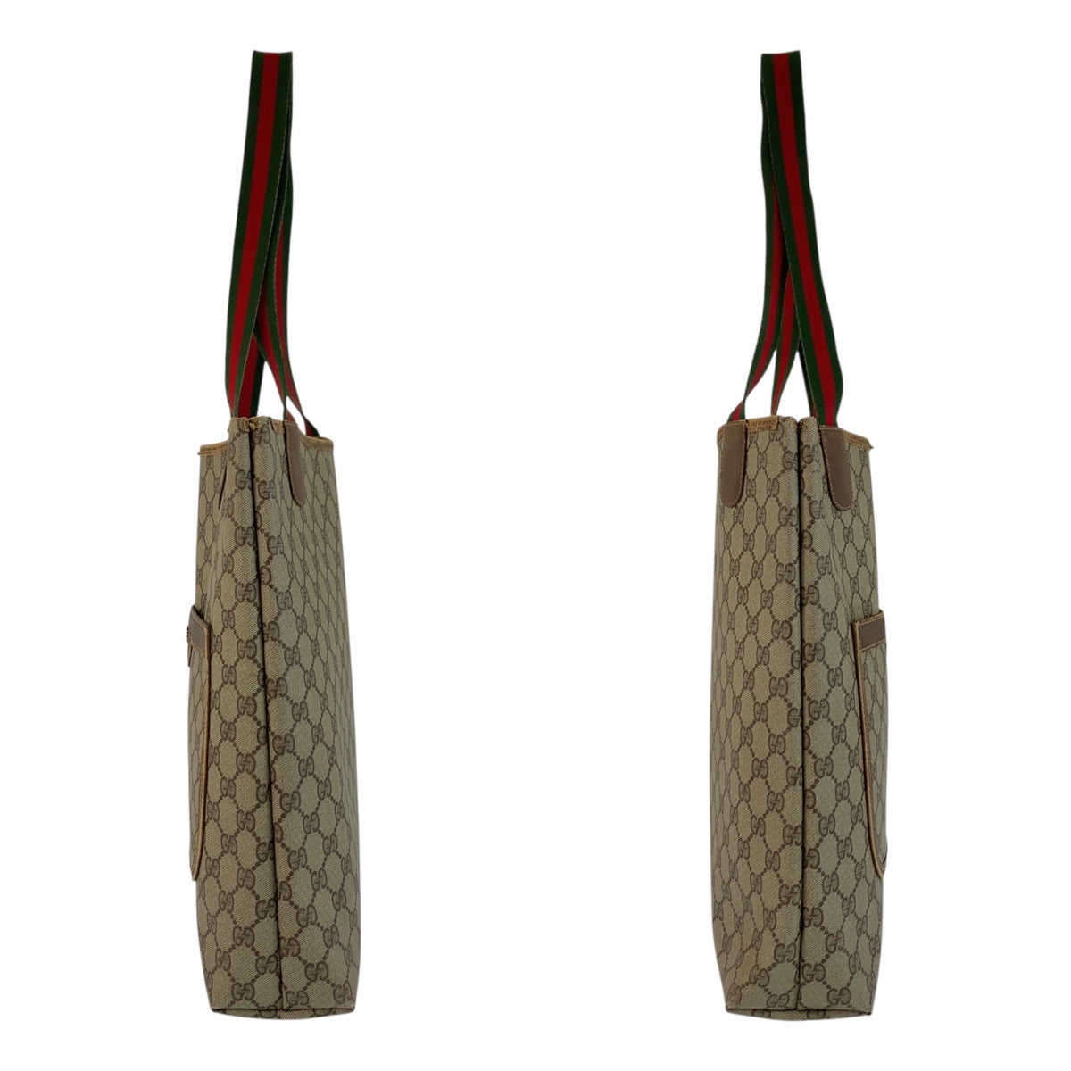 19711
GUCCI グッチ ヴィンテージ シェリーライン オールドグッチ ベージュ GGスプリームキャンバス 39 02003 トートバッグ ショルダーバッグ  レディース B13