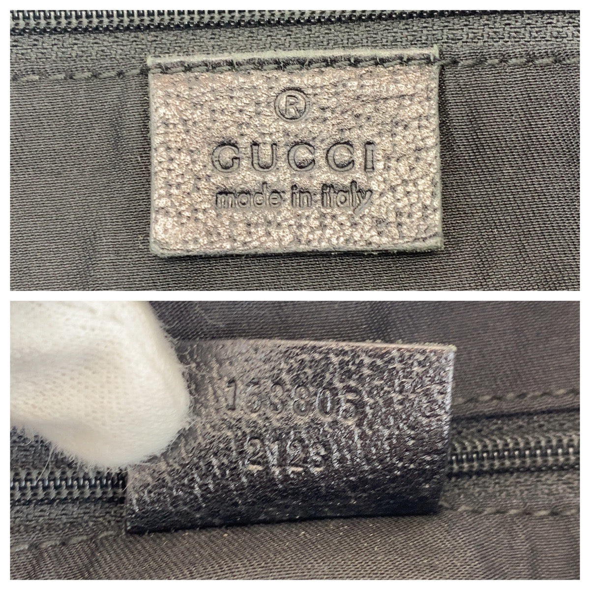19715
GUCCI グッチ シェリーライン プリンシー ブラック 黒 ゴールド金具 GGキャンバス / レザー 163805 トートバッグ ショルダーバッグ レディース AB27