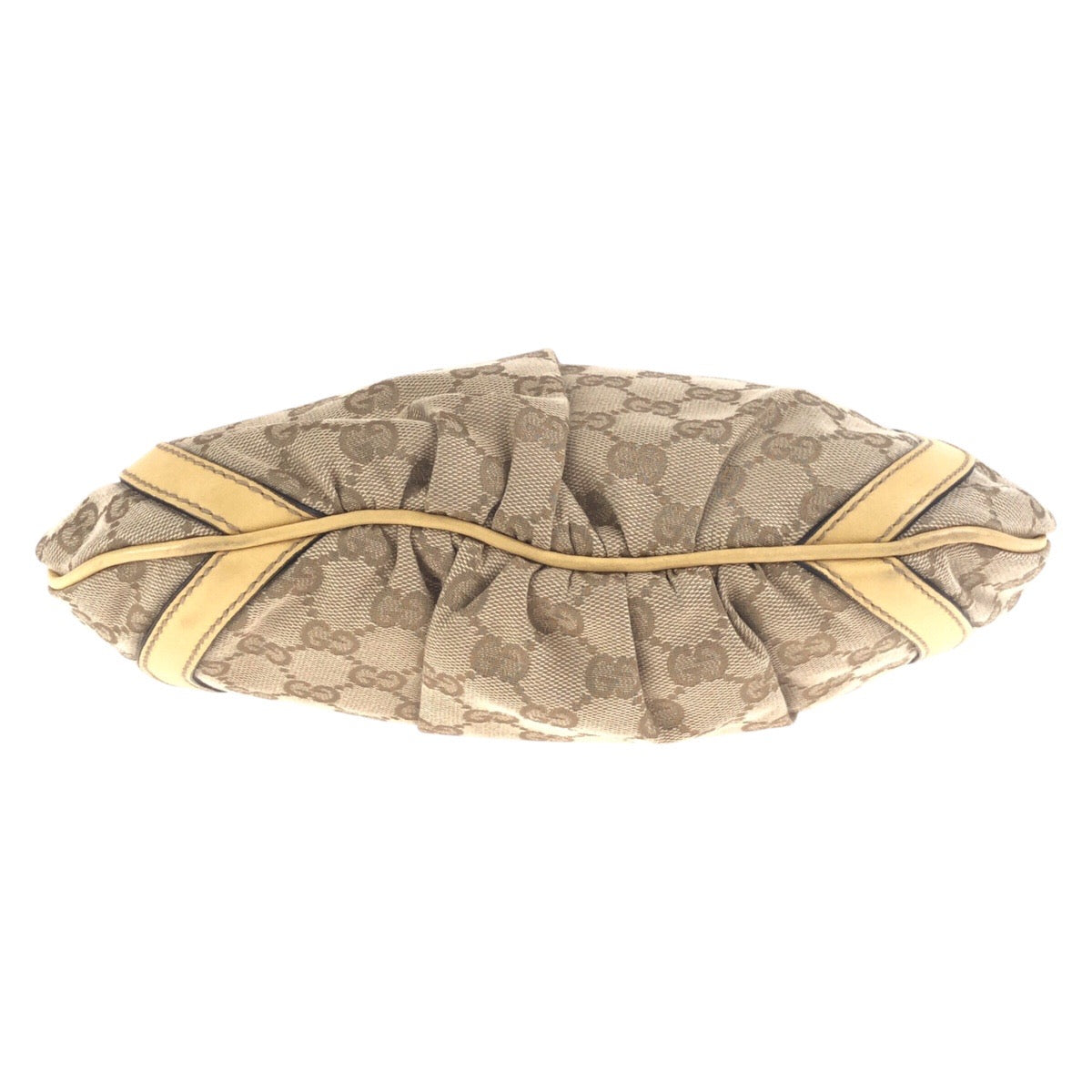 19716
GUCCI Beige Gold Hardware GG Canvas / Leather 203257 Shoulder Bag Messenger Bag Ladies ABP50