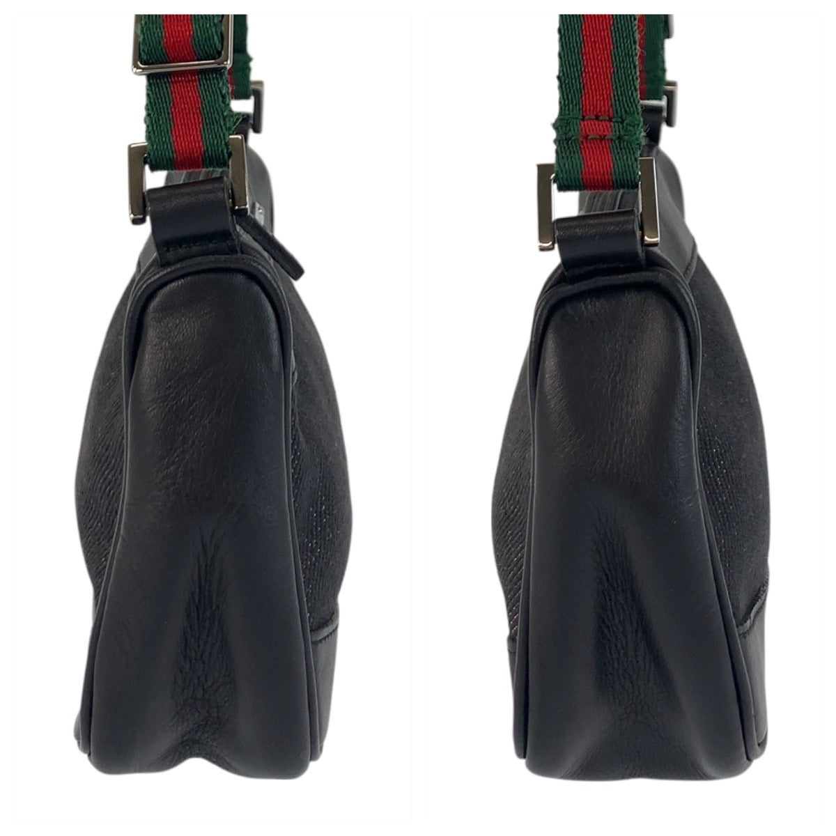 19719
GUCCI Gucci Sherry Line Black Silver Hardware Canvas / Leather 92821 Handbag Accessory Pouch Ladies A41