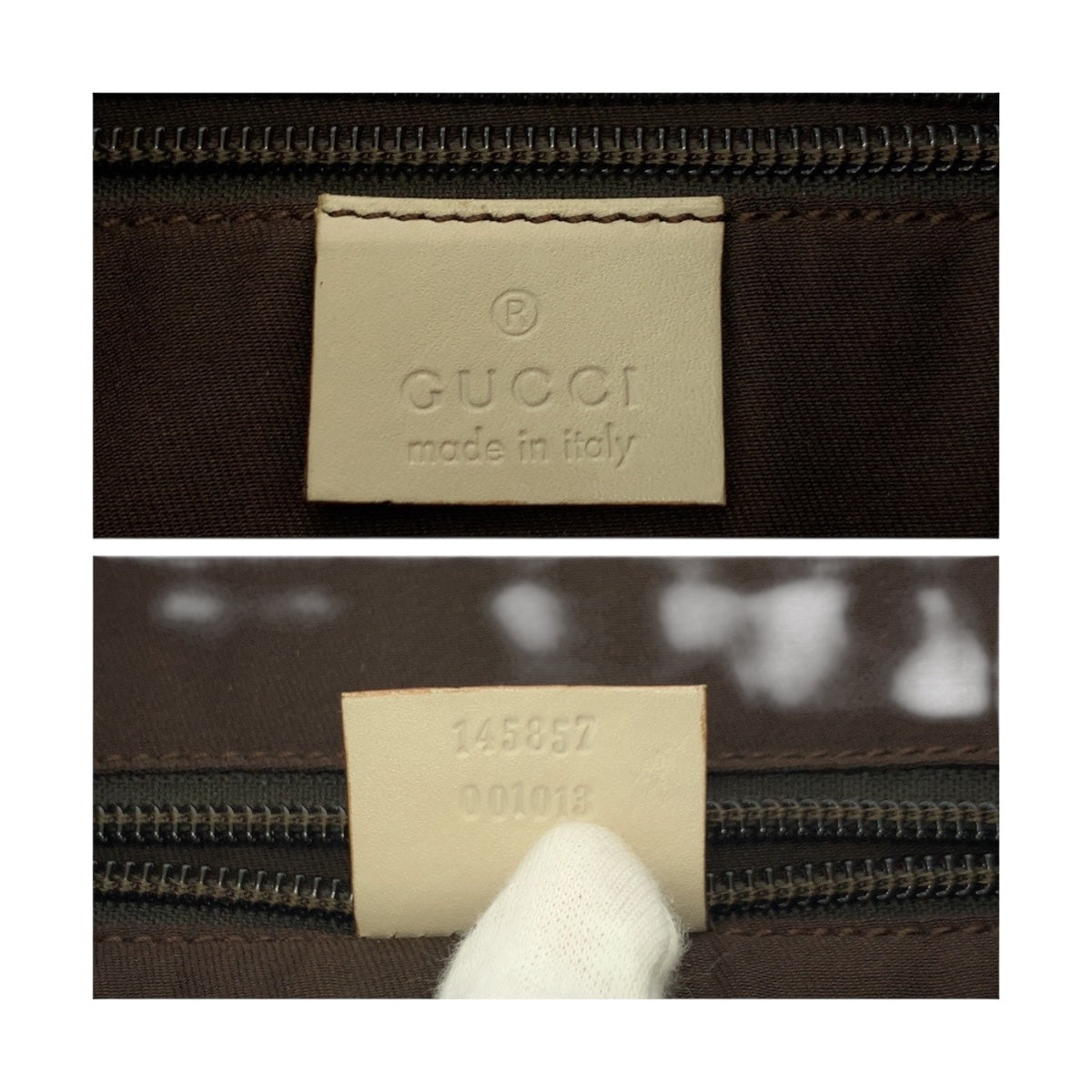 19721
GUCCI Beige Ivory Silver Hardware GG Canvas 145857 Shoulder Bag Pochette Ladies ABP34