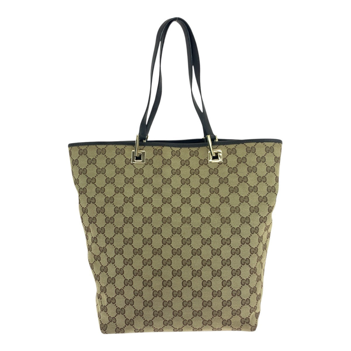 19722
GUCCI グッチ ベージュ ブラウン ゴールド金具 GGキャンバス 002 1098 トートバッグ ショルダーバッグ レディース ABP29