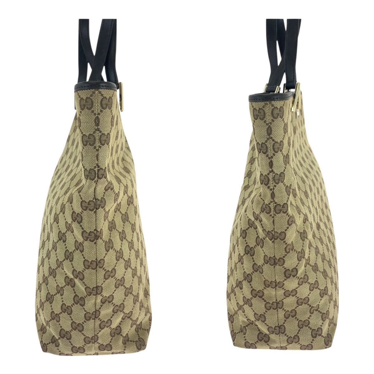 19722
GUCCI グッチ ベージュ ブラウン ゴールド金具 GGキャンバス 002 1098 トートバッグ ショルダーバッグ レディース ABP29