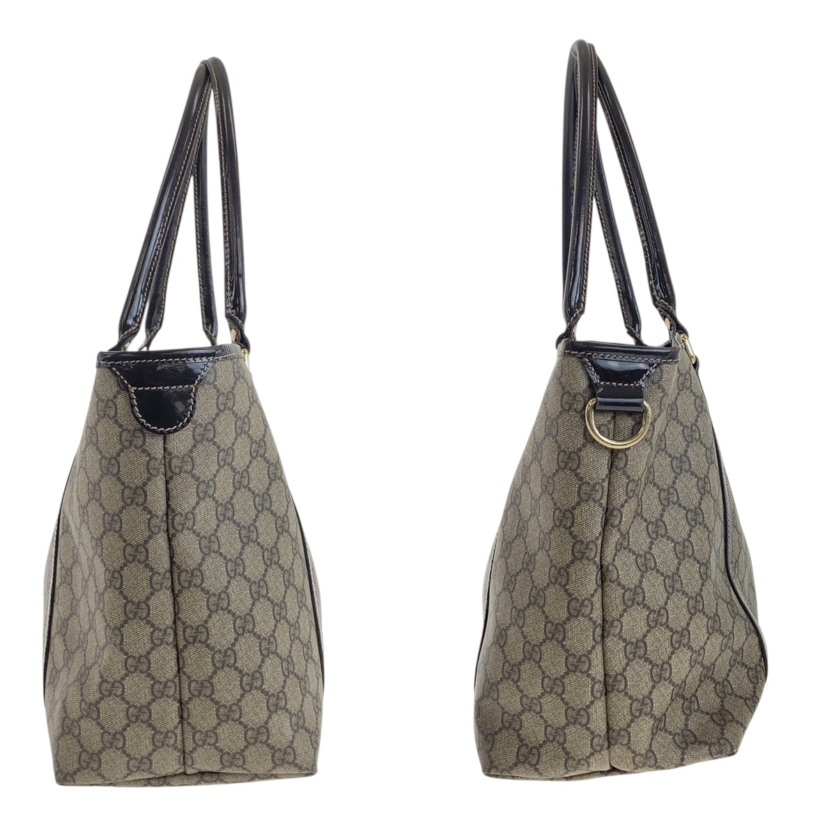 19724
GUCCI Beige Brown Gold Hardware GG Supreme Canvas 197953 Tote Bag Shoulder Bag Ladies AB31