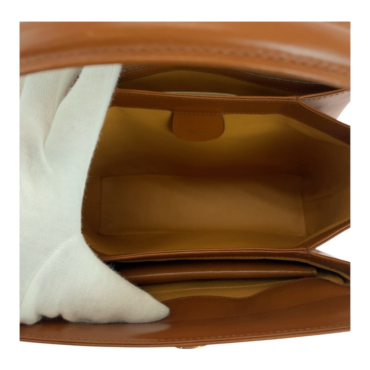 19726
GUCCI Vintage Bamboo Brown Gold Hardware Leather 000 926 0175 Handbag Shoulder Bag Women's A43