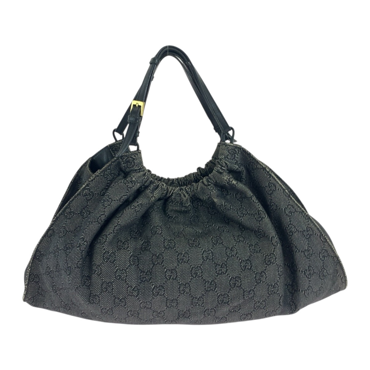 19728
GUCCI グッチ グレー ブラック ゴールド金具 GGキャンバス 76554 ハンドバッグ  レディース AB27