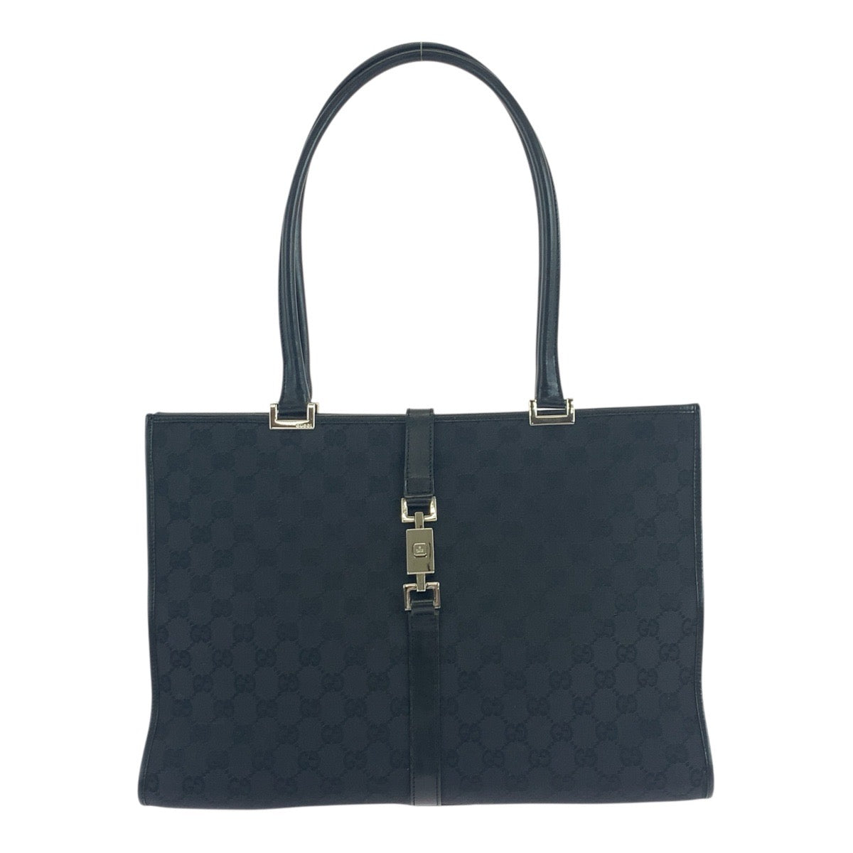 19744
GUCCI グッチ ジャッキー ブラック 黒 シルバー金具 GGキャンバス 002 1074 トートバッグ ショルダーバッグ レディース AB36