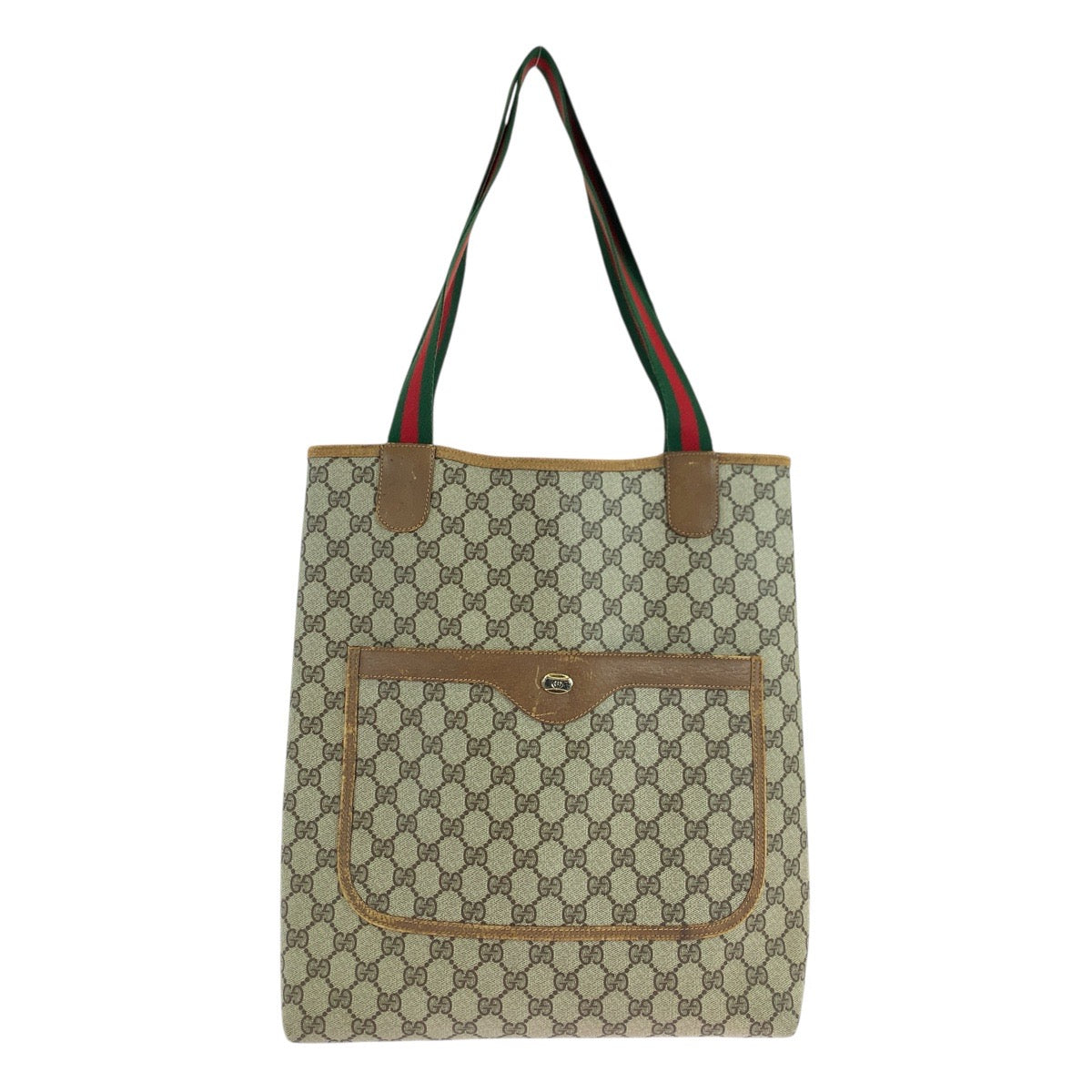 19748
GUCCI グッチ ヴィンテージ シェリーライン ベージュ GGスプリームキャンバス / レザー 39.02.003 トートバッグ ショルダーバッグ  レディース AB18