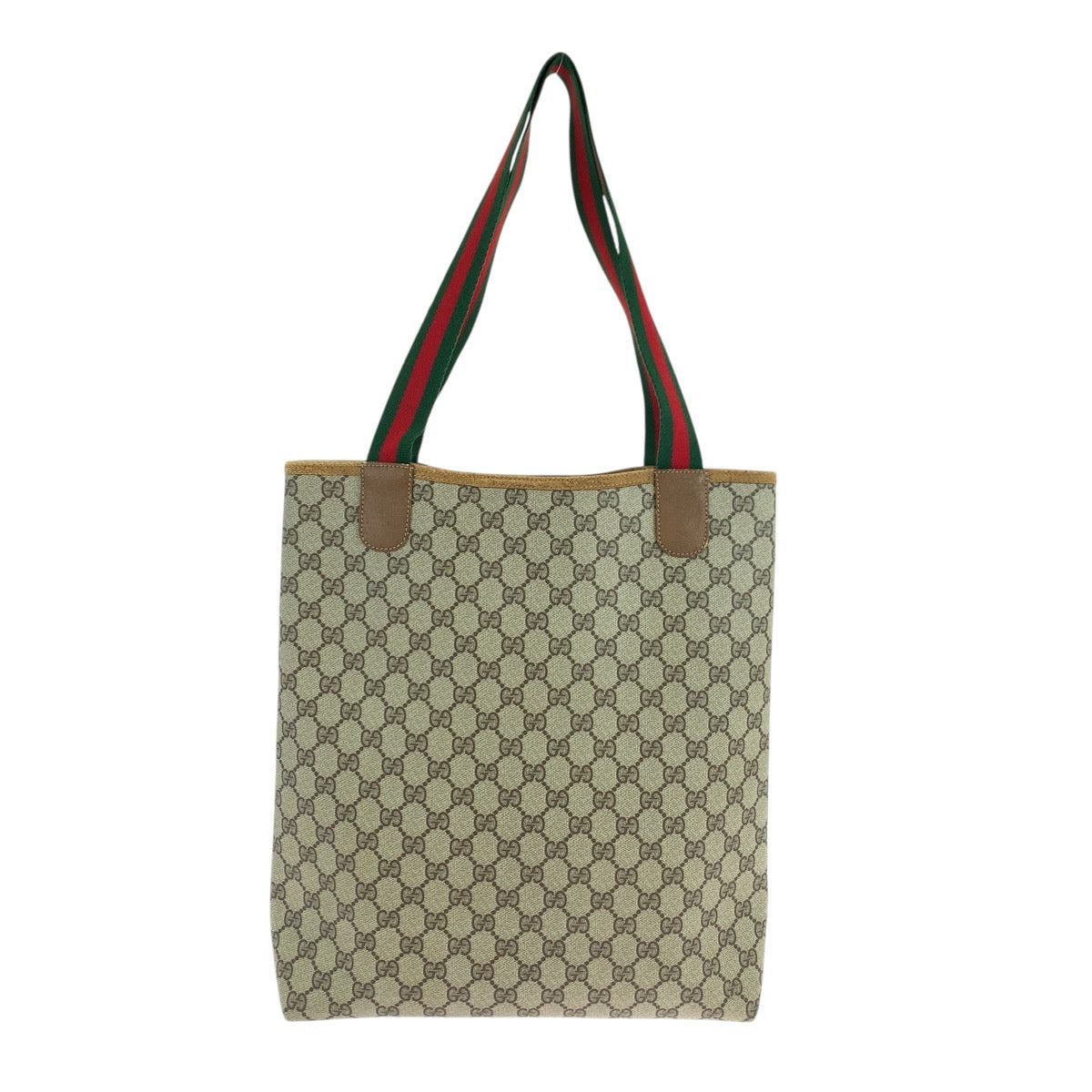 19748
GUCCI グッチ ヴィンテージ シェリーライン ベージュ GGスプリームキャンバス / レザー 39.02.003 トートバッグ ショルダーバッグ  レディース AB18