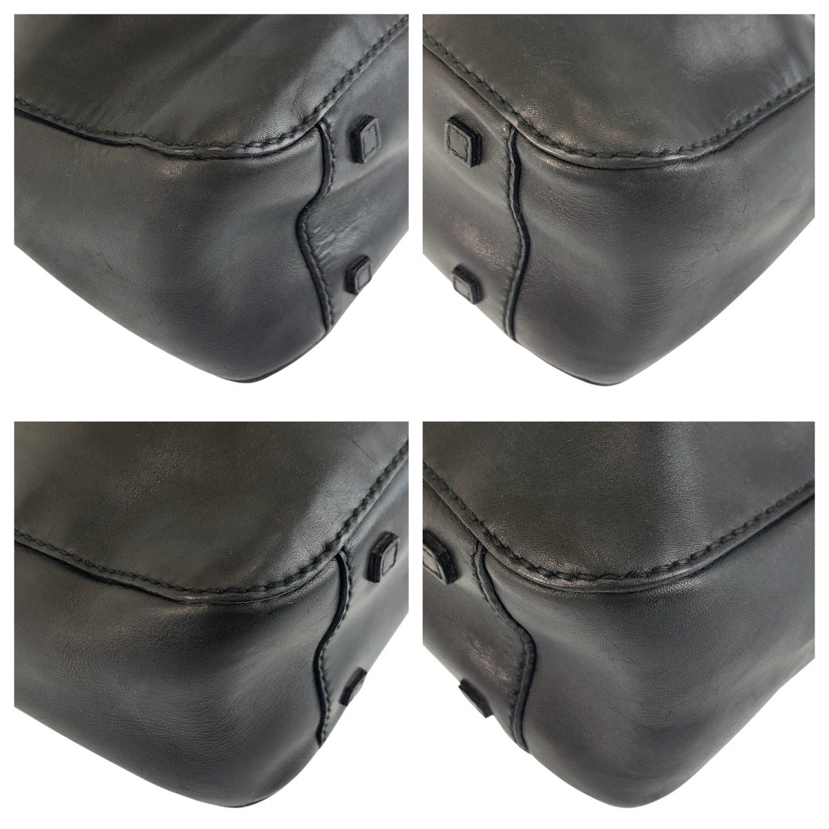 19750
GUCCI グッチ ブラック 黒 レザー 101919 トートバッグ ショルダーバッグ レディース AB27
