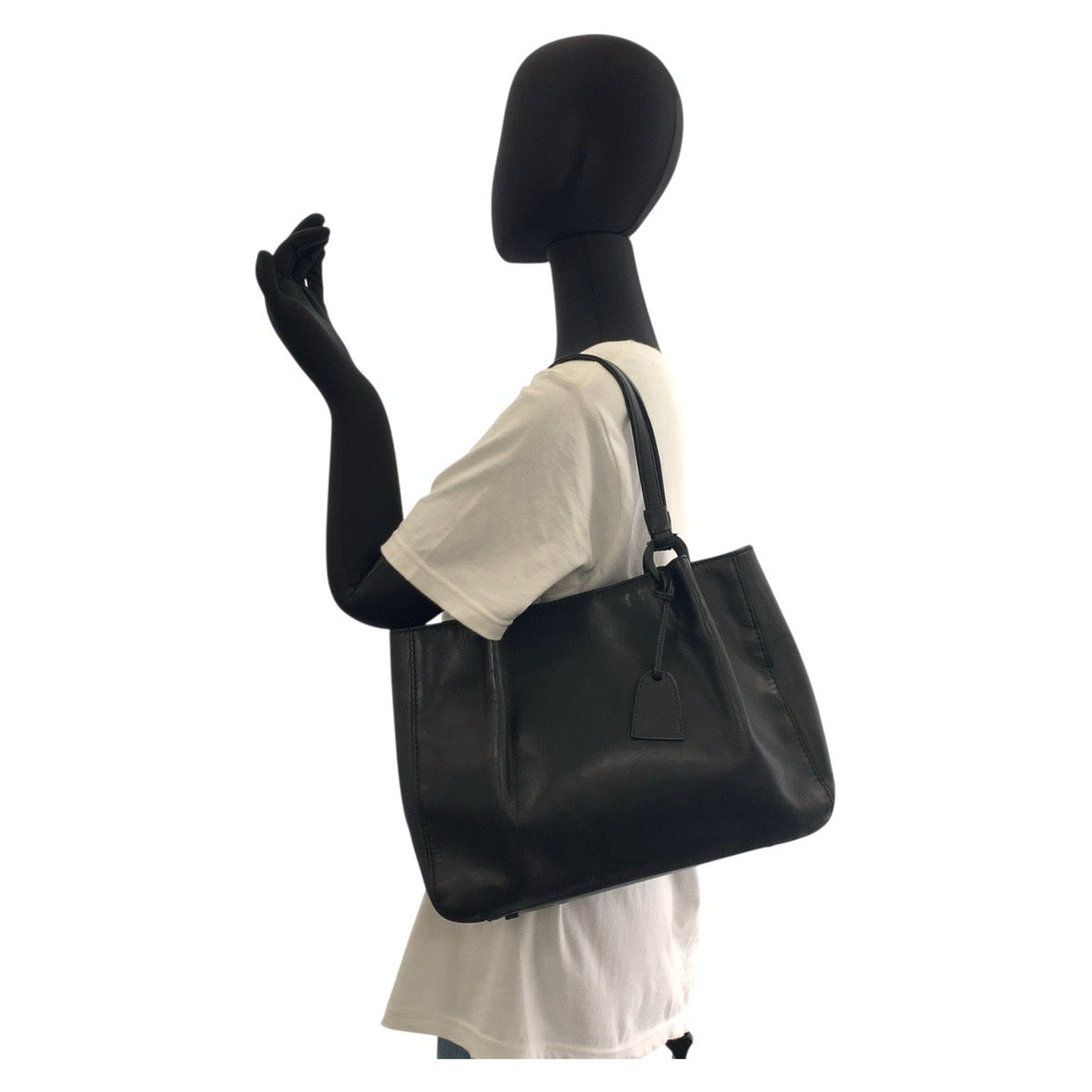 19750
GUCCI グッチ ブラック 黒 レザー 101919 トートバッグ ショルダーバッグ レディース AB27