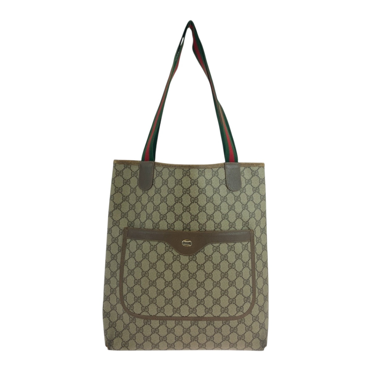 19751
GUCCI グッチ ヴィンテージ オールドグッチ シェリーライン ベージュ グリーン レッド GGスプリームキャンバス 39 02 003 トートバッグ ショルダーバッグ レディース B15