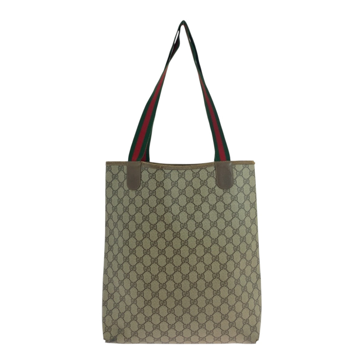 19751
GUCCI グッチ ヴィンテージ オールドグッチ シェリーライン ベージュ グリーン レッド GGスプリームキャンバス 39 02 003 トートバッグ ショルダーバッグ レディース B15