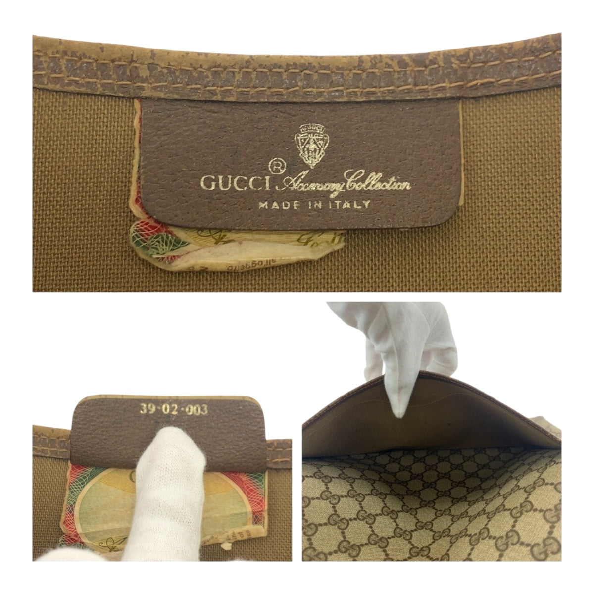 19751
GUCCI グッチ ヴィンテージ オールドグッチ シェリーライン ベージュ グリーン レッド GGスプリームキャンバス 39 02 003 トートバッグ ショルダーバッグ レディース B15