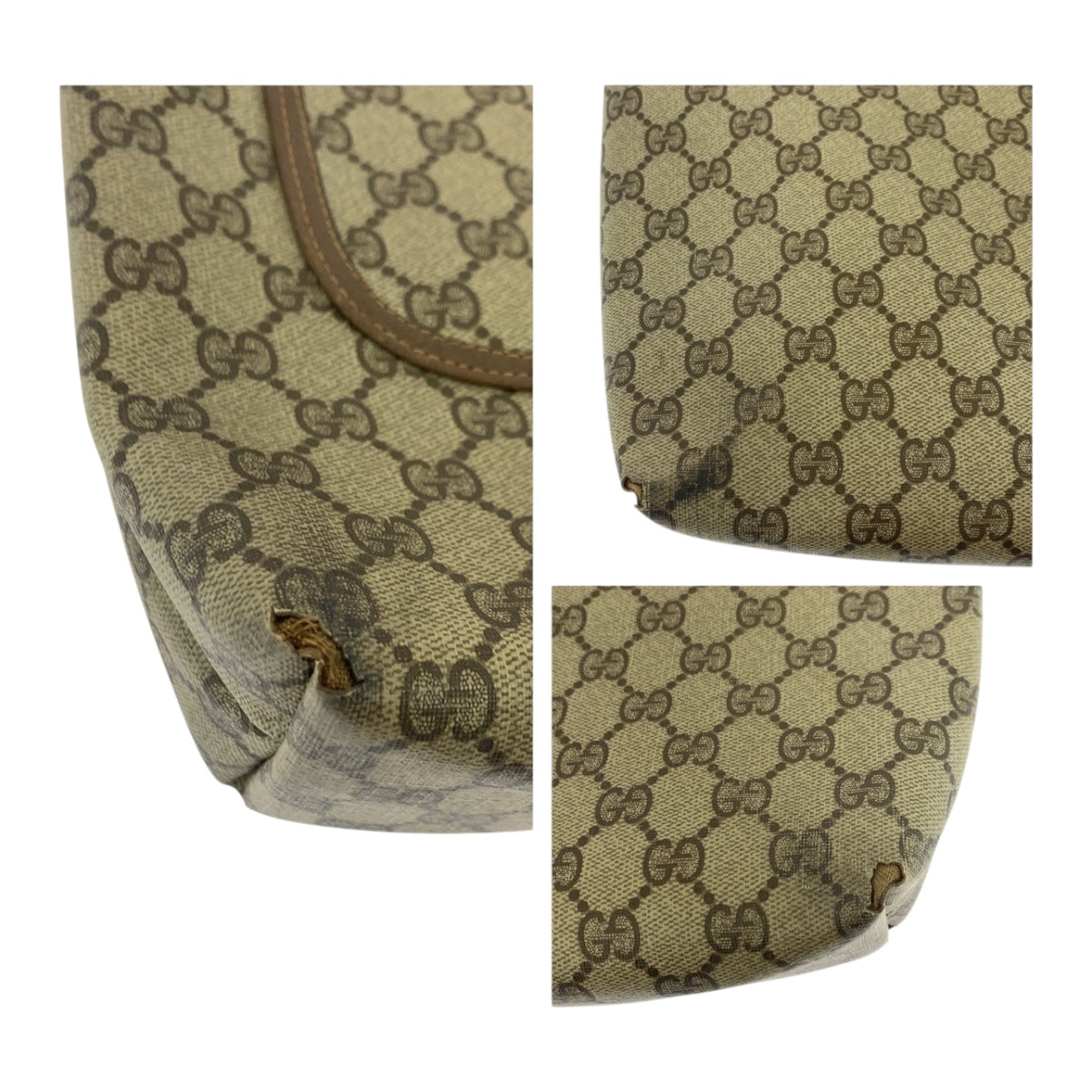19751
GUCCI グッチ ヴィンテージ オールドグッチ シェリーライン ベージュ グリーン レッド GGスプリームキャンバス 39 02 003 トートバッグ ショルダーバッグ レディース B15