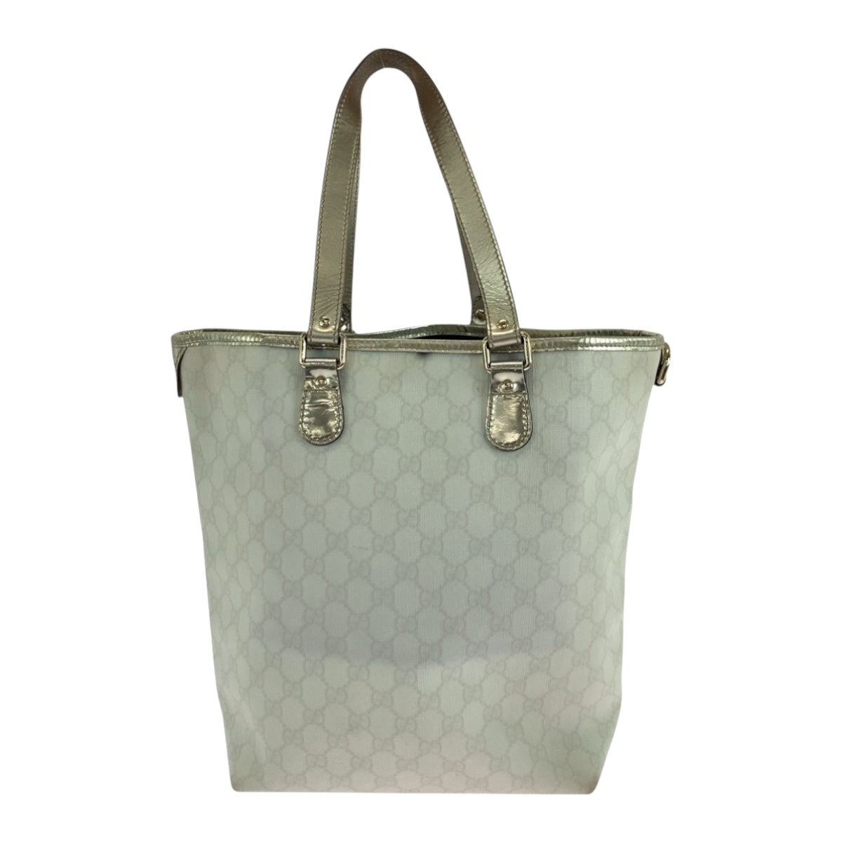 19754
GUCCI グッチ ホワイト ゴールド ゴールド金具 GGスプリームキャンバス 189896 トートバッグ ショルダーバッグ レディース AB27