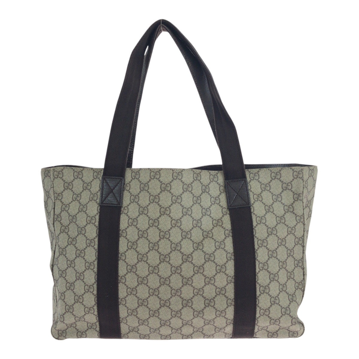 19757
GUCCI グッチ ベージュ ダークブラウン GGスプリームキャンバス 141624 トートバッグ ショルダーバッグ レディース AB25