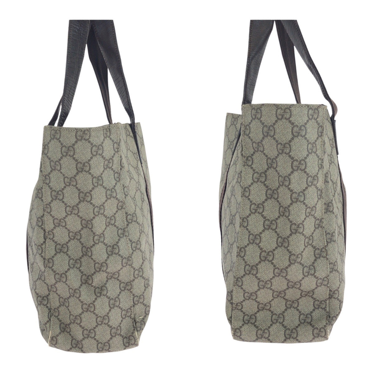 19757
GUCCI グッチ ベージュ ダークブラウン GGスプリームキャンバス 141624 トートバッグ ショルダーバッグ レディース AB25