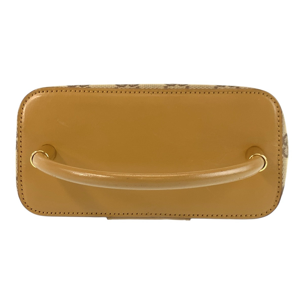 19759
GUCCI グッチ ベージュ ゴールド金具 GGキャンバス / レザー 039 1051 ハンドバッグ バニティバッグ  レディース A48